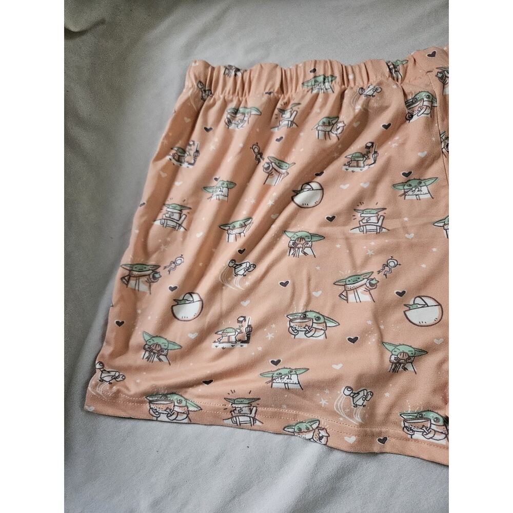 Star Wars Baby Yoda PJ Pajama Shorts Size M Ladies - Picture 5 of 6